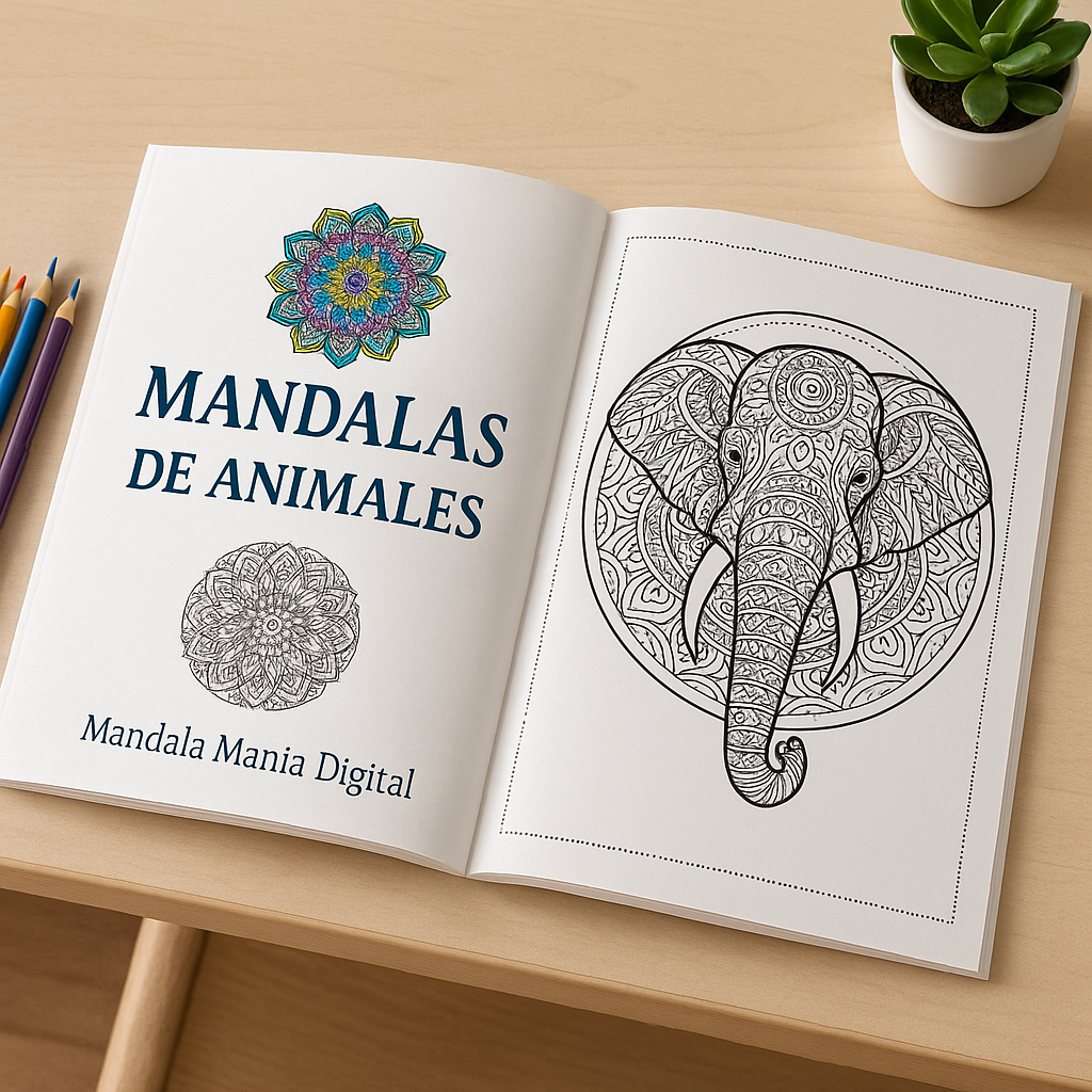 🌸 MandalaManía Digital – 🎨 Arte para el Alma ✨ ANIMALES