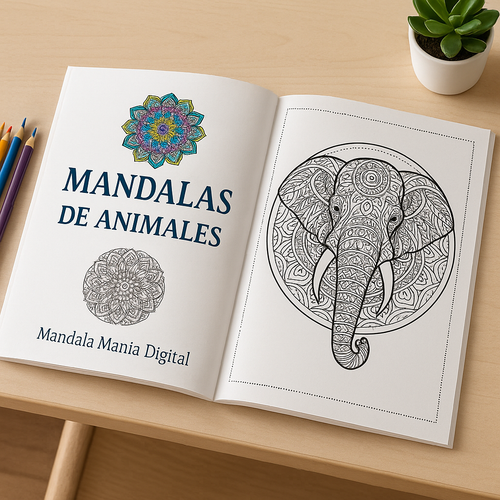 🌸 MandalaManía Digital – 🎨 Arte para el Alma ✨ ANIMALES