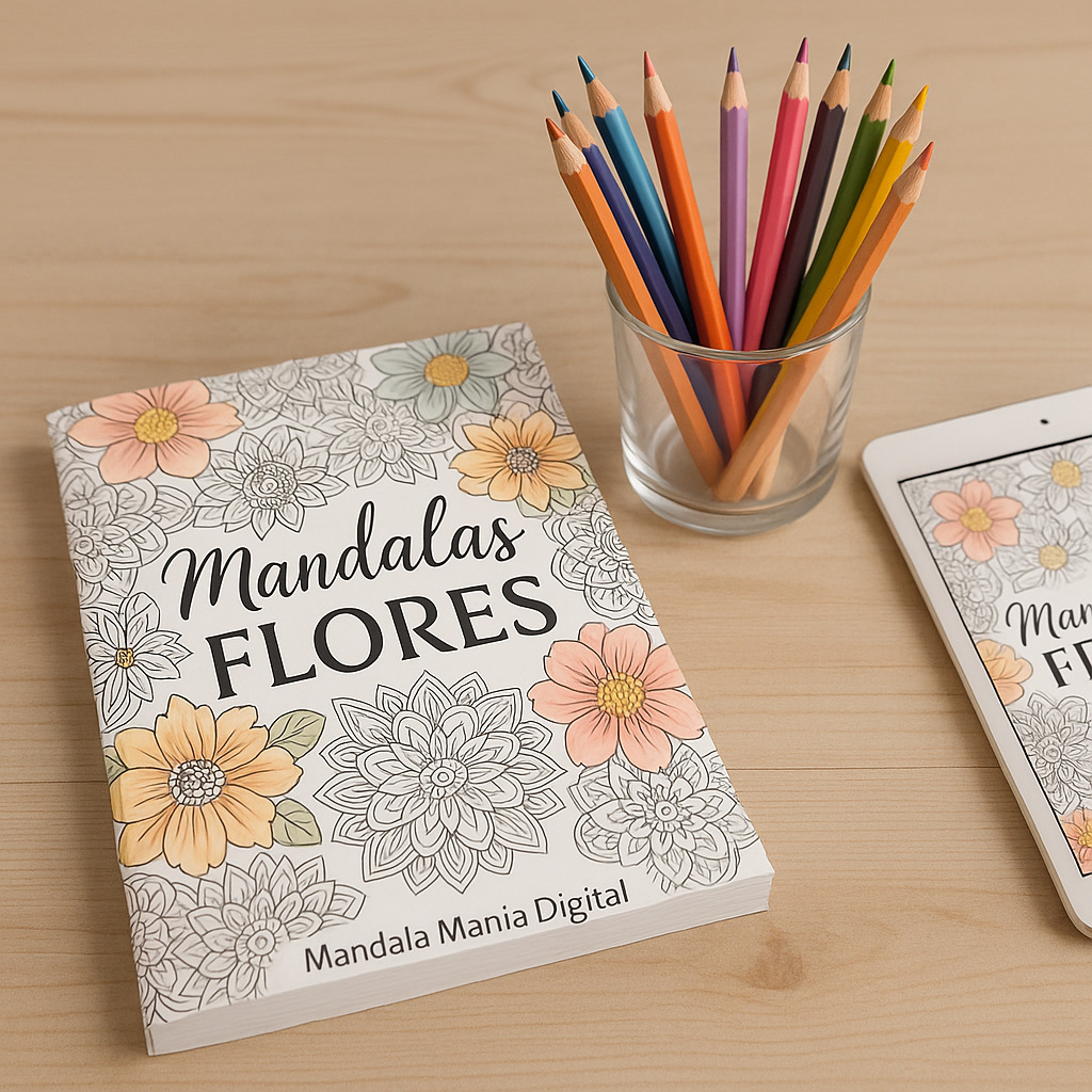 🌸 MandalaManía Digital – 🎨 Arte para el Alma ✨ FLORES